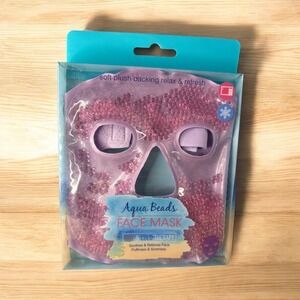 Aqua Beads Facemask Hot & Cold Therapy Soothes Relieves Face Puffiness Soreness